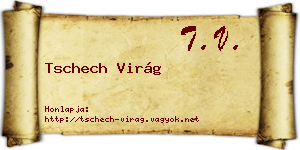 Tschech Virág névjegykártya